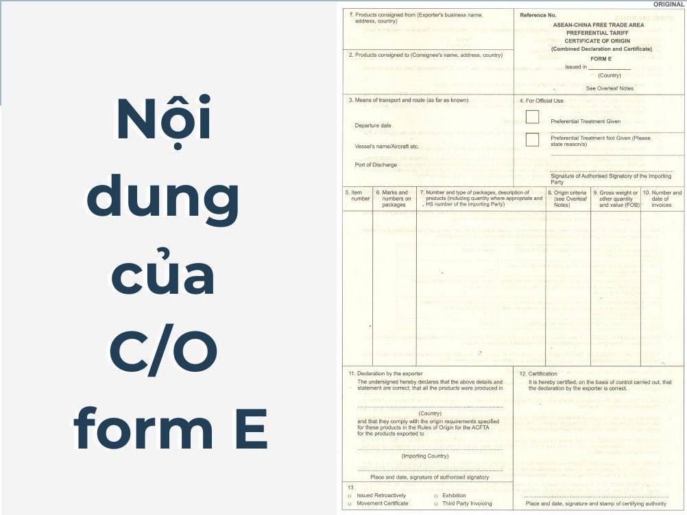 C/O Form E là gì? Hướng dẫn tra cứu, kiểm tra và sử dụng C/O Form E mới nhất 4 co-form-e-la-gi-5